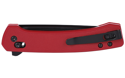 CRKT Q COMPACT 3.05" PLAIN EDGE RED