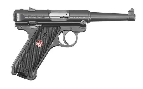 RUGER MRK IV STD 22LR 4.75" BLUED BLK GRP FXD SIGHT
