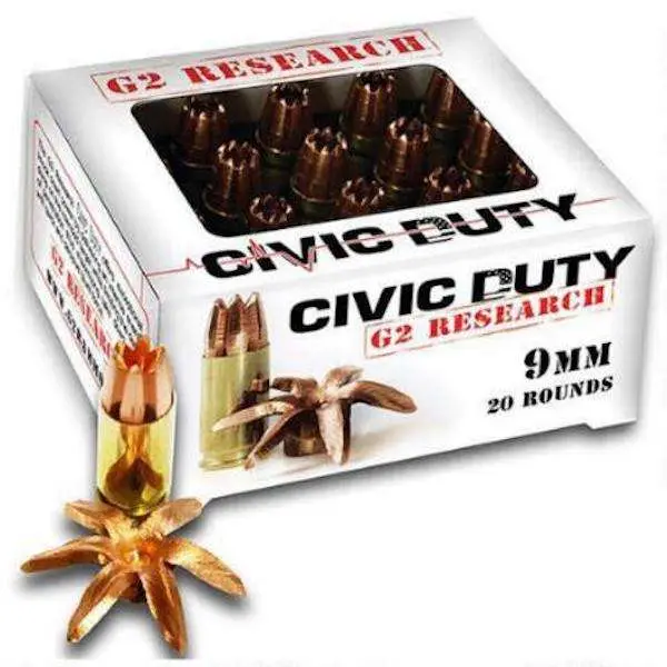 G2R CIVIC DUTY 9MM 20RD BOX 25 BOXES PER CASE