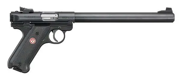 RUGER MRK IV TRGT 22LR 10" BLUED CHCKRD BLK GRP ADJ SIGHT 10RD