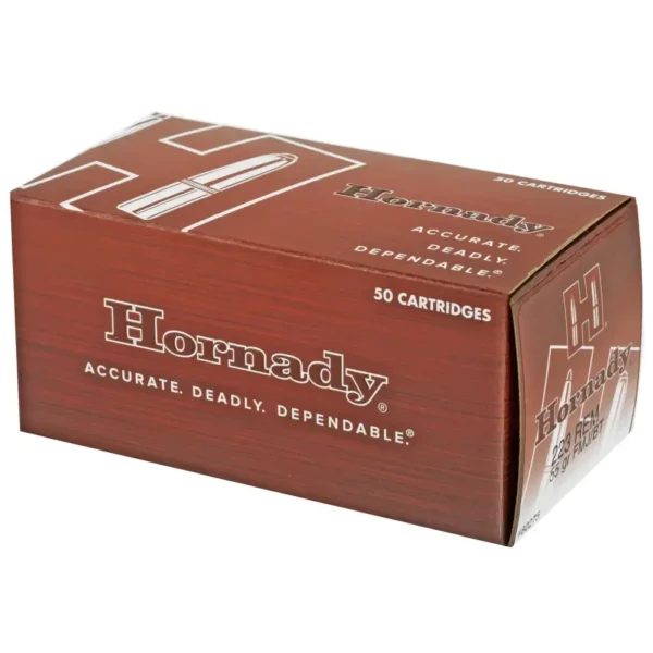 HORNADY CUSTOM 223 REM 55GR FMJ 50RD BX 500RD CASE