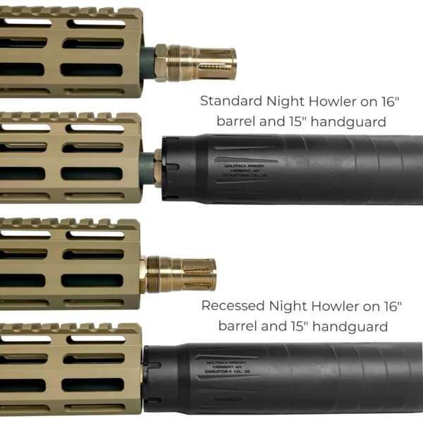 Recessed Night Howler Flash Hider 5/8x24