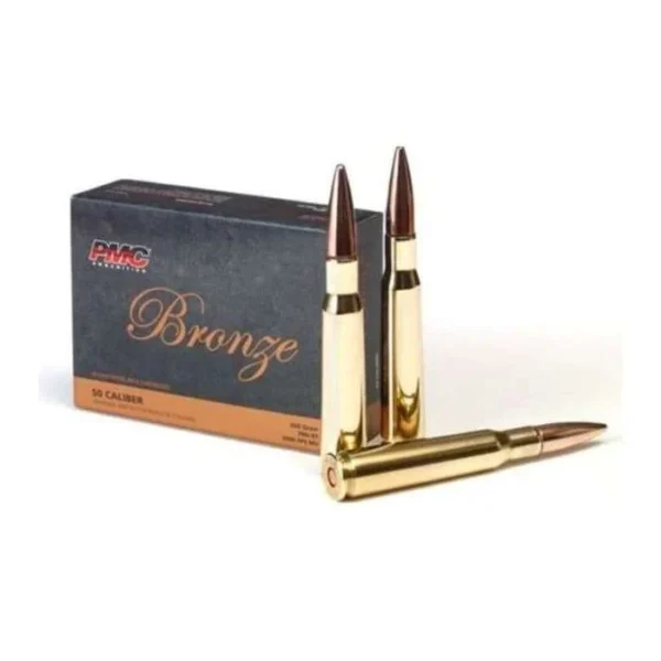 PMC BRONZE 50CAL BMG 660GR FMJ BT 10RD BX 200RD CASE