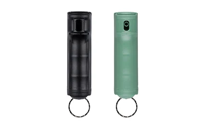 SABRE 2PK PEPPER GEL W/CLP BLK/GRN