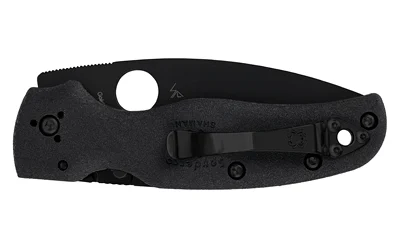 SPYDERCO SHAMAN LW 3.58" BLK PLAIN