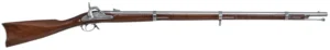 Traditions R186100 1861 Springfield  58 Cal Percussion 40" Stainless Round Barrel, Oiled Walnut Stock, Fixed Front Sight, Adjustable Rear Sight