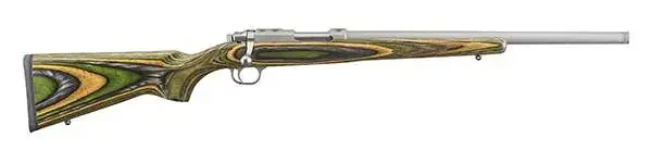 RUGER M77 77/17 RFL 17WSM 18.5" MT STS BBL, GREEN MTN STOCK, THREADED