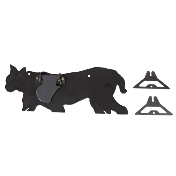 3/8" AR500 Steel Bobcat Target with Reactive Vital Paddle