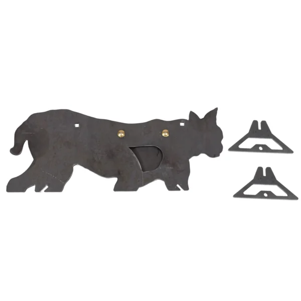3/8" AR500 Steel Bobcat Target with Reactive Vital Paddle