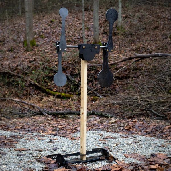 Dual Spinner 3/8" AR500 Reactive Steel Target