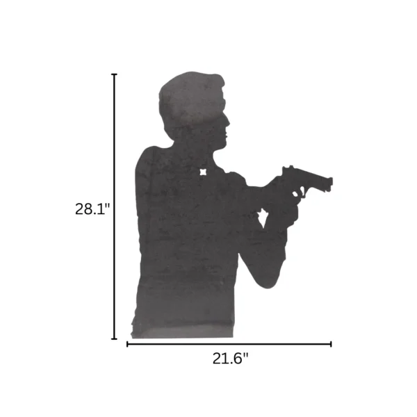 3/8" AR500 Steel Combatant Silhouette Target | Double Tap Industries