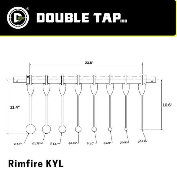 3/8" AR500 Steel KYL Rimfire Target Package – Know Your Limits