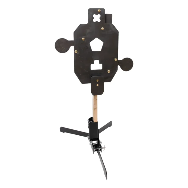 3/8” AR500 Triple Threat Reactive Steel Target | Self-Resetting Multi-Paddle Target