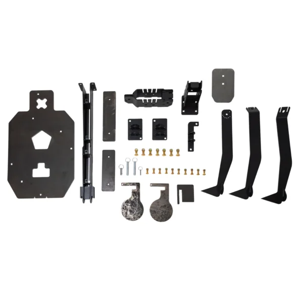 3/8” AR500 Triple Threat Reactive Steel Target | Self-Resetting Multi-Paddle Target