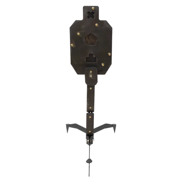 3/8” AR500 Triple Threat Reactive Steel Target | Self-Resetting Multi-Paddle Target