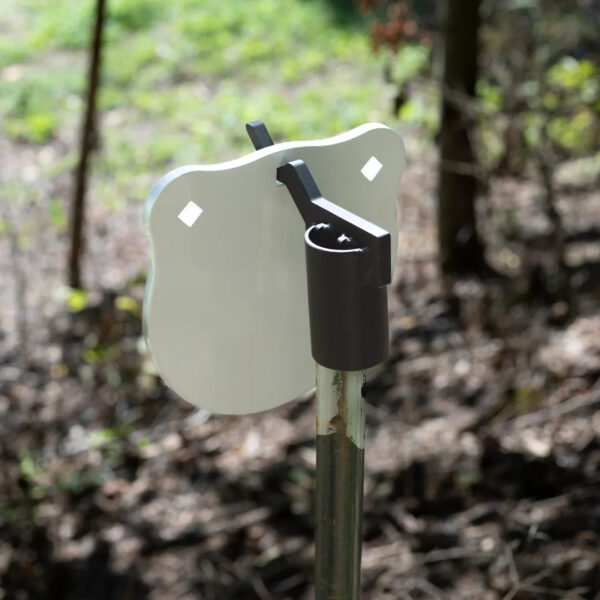 Static T-Post Hanging Bracket for Steel Targets